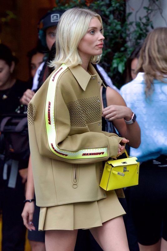 ELSA HOSK Arrives at Lacoste Event in West Hollywood 10/06/2022