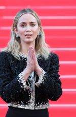 EMILY BLUNT at Handprint Ceremony at Palais des Festivals et des Congresses in Cannes 10/16/2022