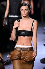 EMILY RATAJKOWSKI Walks Runway at Miu Miu Fashion Show in Paris 10/04/2022