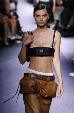 EMILY RATAJKOWSKI Walks Runway at Miu Miu Fashion Show in Paris 10/04/2022