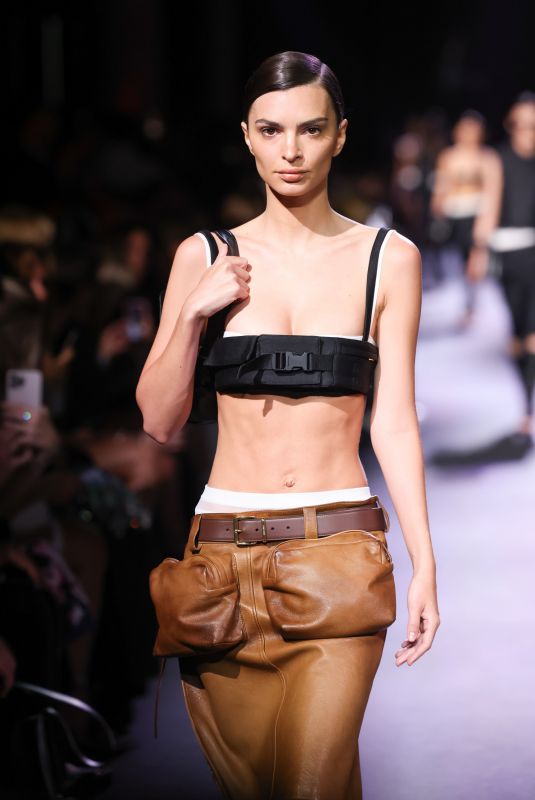EMILY RATAJKOWSKI Walks Runway at Miu Miu Fashion Show in Paris 10/04/2022