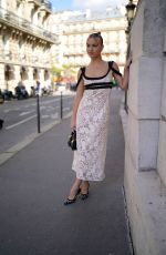 EMMA BROOKS Out at Paris Fashion Week 09/30/2022
