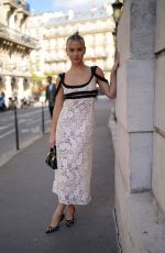 EMMA BROOKS Out at Paris Fashion Week 09/30/2022