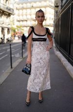 EMMA BROOKS Out at Paris Fashion Week 09/30/2022