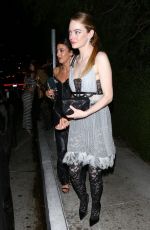 EMMA STONE Arrives at 2nd Annual Academy Museum Gala Afterparty in West Hollywood 10/15/2022