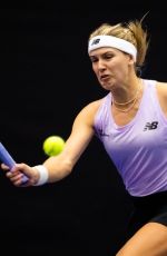 EUGENIE BOUCHARD at Agel Open Qualifying Match in Ostrava 10/01/2022