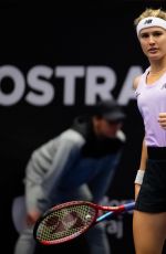 EUGENIE BOUCHARD at Agel Open Qualifying Match in Ostrava 10/01/2022
