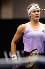 EUGENIE BOUCHARD at Agel Open Qualifying Match in Ostrava 10/01/2022