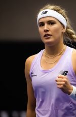 EUGENIE BOUCHARD at Agel Open Qualifying Match in Ostrava 10/01/2022