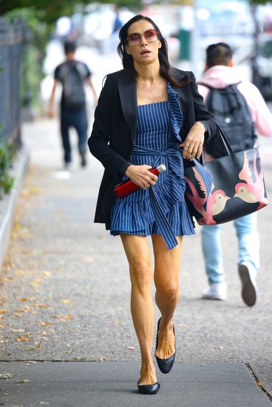 FAMKE JANSSEN Out and About in New York 09/30/2022
