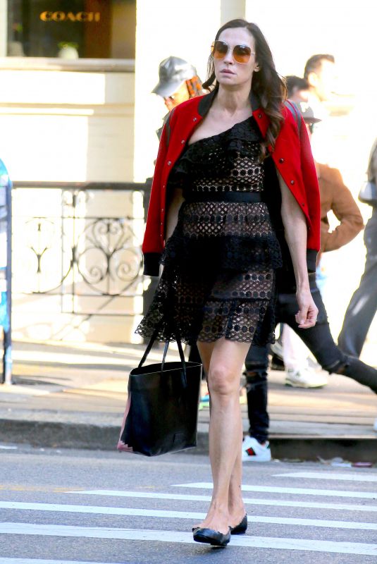 FAMKE JANSSEN Out in New York 10/10/2022