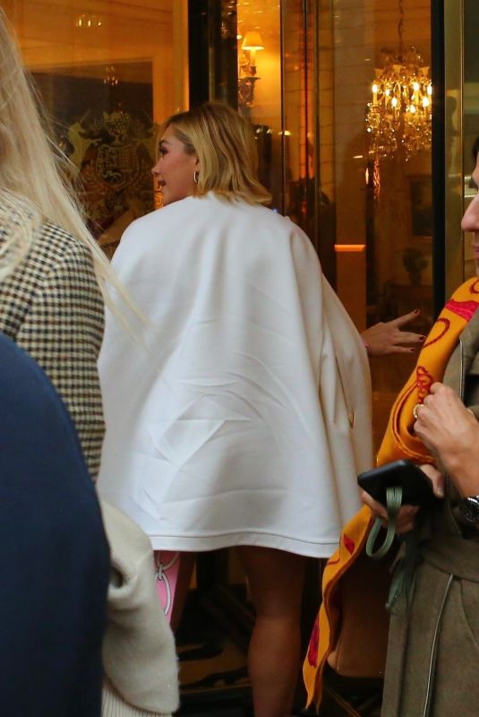 FLORENCE PUGH Back to Her Hotel in Paris 10/02/2022