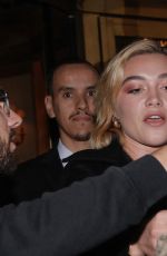 FLORENCE PUGH Night Out in Paris 10/03/2022