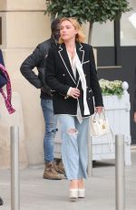 FLORENCE PUGH Out at Paris Fashion Week 10/01/2022