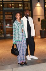 GABRIELLE UNION and Dwyane Wade Leaves Their Hotel in New York 10/07/2022