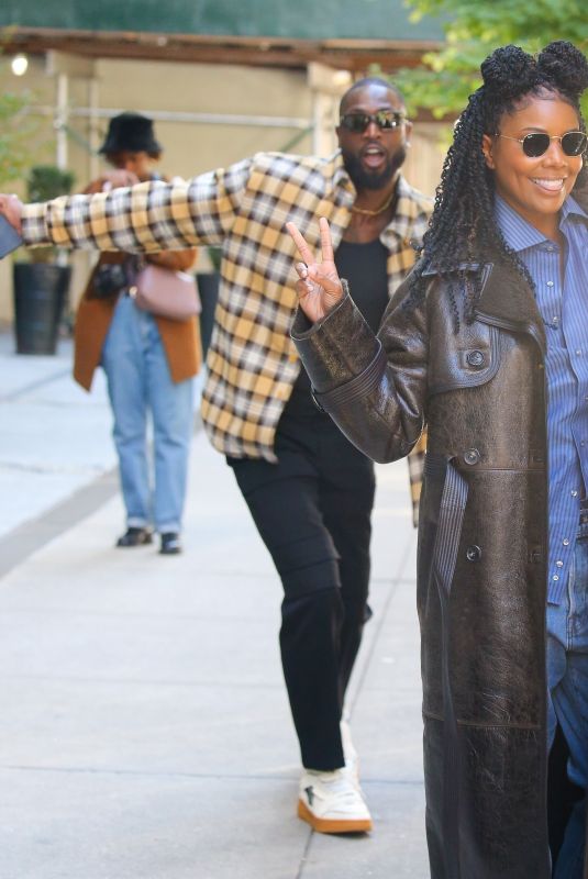 GABRIELLE UNION and Dwyane Wade Leaves Their Hotel in New York 10/08/2022