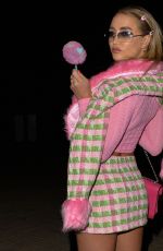 GEORGIA HARRISON Arrives at a Friends Halloween Party in London 10/19/2022