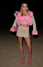 GEORGIA HARRISON Arrives at a Friends Halloween Party in London 10/19/2022