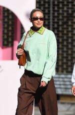 GIGI HADID Out and About in New York 10/10/2022