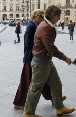 GWYNETH PALTROW and Brad Falchuk Out in Paris 09/30/2022