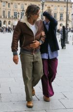 GWYNETH PALTROW and Brad Falchuk Out in Paris 09/30/2022