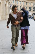 GWYNETH PALTROW and Brad Falchuk Out in Paris 09/30/2022