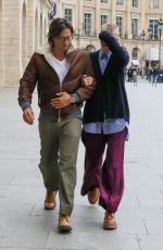 GWYNETH PALTROW and Brad Falchuk Out in Paris 09/30/2022