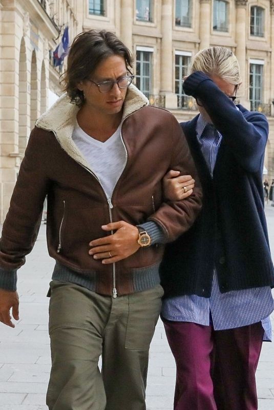 GWYNETH PALTROW and Brad Falchuk Out in Paris 09/30/2022