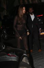 HAILEY BIEBER Arrives at Tiffany & Co Event at Sunset Towers in West Hollywood 10/26/2022
