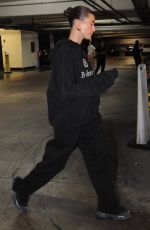 HAILEY BIEBER Leaves Sushi Park in Los Angeles 10/19/2022