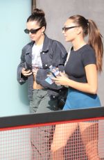 HAILEY BIEBER, MADDIE ZIEGLER and ADDISON RAE at Forma Pilates in West Hollywood 10/21/2022