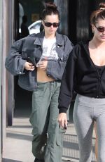 HAILEY BIEBER, MADDIE ZIEGLER and ADDISON RAE at Forma Pilates in West Hollywood 10/21/2022