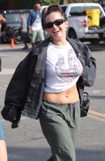 HAILEY BIEBER, MADDIE ZIEGLER and ADDISON RAE at Forma Pilates in West Hollywood 10/21/2022