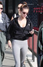 HAILEY BIEBER, MADDIE ZIEGLER and ADDISON RAE at Forma Pilates in West Hollywood 10/21/2022