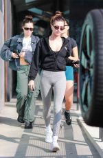 HAILEY BIEBER, MADDIE ZIEGLER and ADDISON RAE at Forma Pilates in West Hollywood 10/21/2022