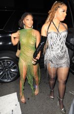 HALLE and CHLOE BAILEY Arrives at Cardi B