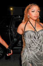 HALLE and CHLOE BAILEY Arrives at Cardi B