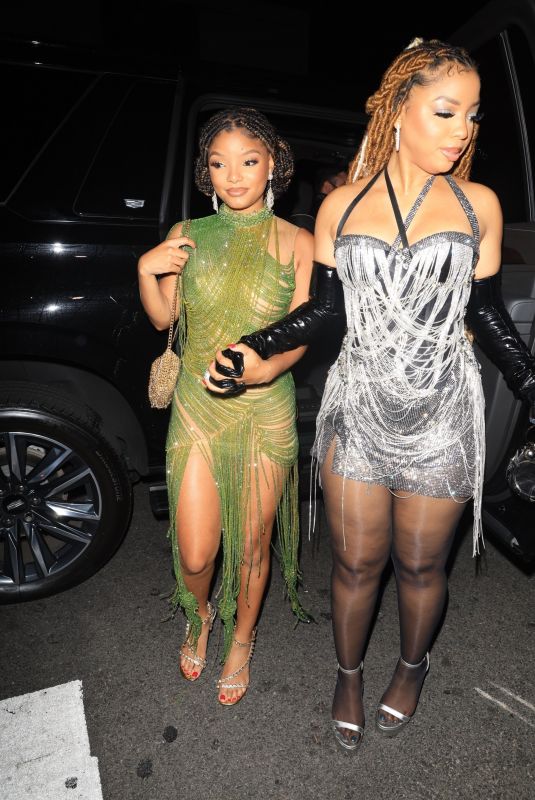 HALLE and CHLOE BAILEY Arrives at Cardi B