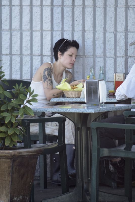HALSEY and Alev at Tere’s Mexican Grill in Los Angeles 10/27/2022