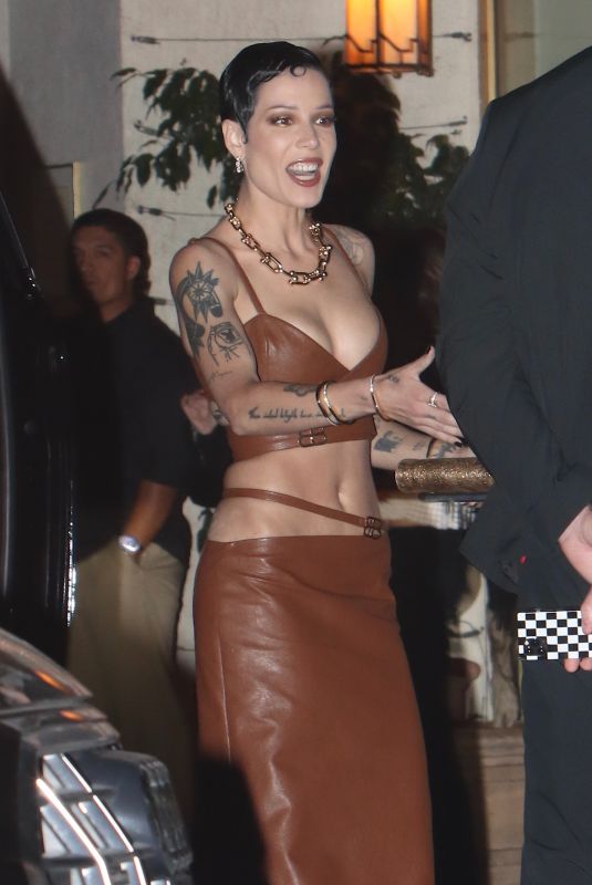 HALSEY Arrives at Tiffany & Co Event at Sunset Towers in West Hollywood 10/26/2022