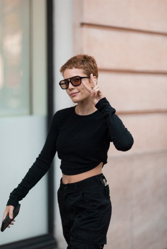 HALSEY Arrives for Fittings at Givenchy Show at Paris Fashion Week 09/30/2022