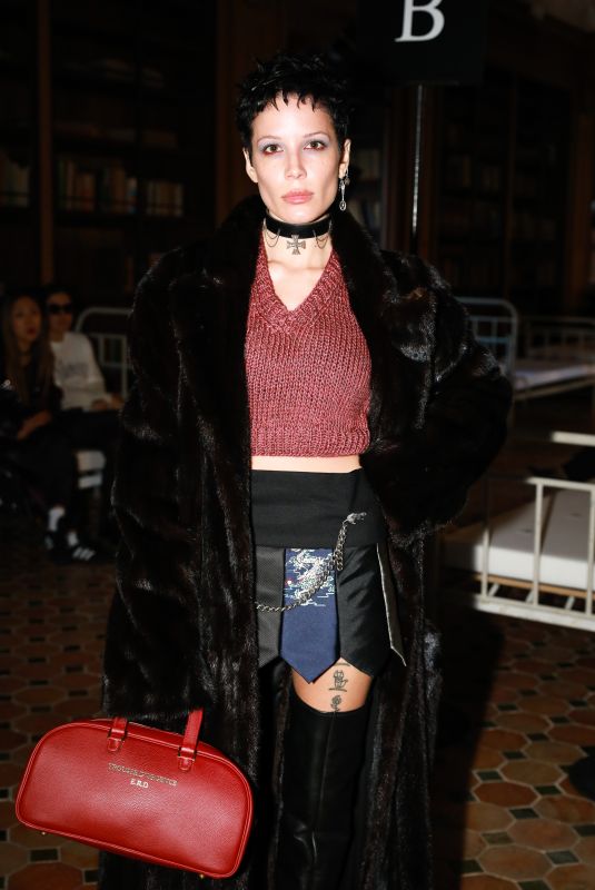HALSEY at Enfants Riches Deprimes Fashion Show at PFW in Paris 10/02/2022
