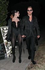 HAYLEY ERBERT and Derek Hough Arrives at Casamigos Halloween Party in Beverly Hills 10/28/2022