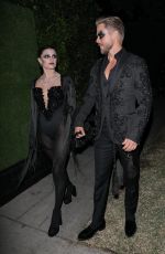 HAYLEY ERBERT and Derek Hough Arrives at Casamigos Halloween Party in Beverly Hills 10/28/2022