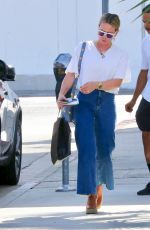 HILARY DUFF Leaves a Salon in Los Angeles 10/20/2022