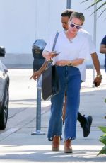 HILARY DUFF Leaves a Salon in Los Angeles 10/20/2022