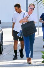 HILARY DUFF Leaves a Salon in Los Angeles 10/20/2022