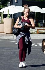 HILARY DUFF Leaves Erewhon Market in Studio City 10/30/2022