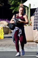 HILARY DUFF Leaves Erewhon Market in Studio City 10/30/2022