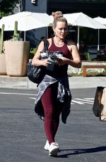 HILARY DUFF Leaves Erewhon Market in Studio City 10/30/2022